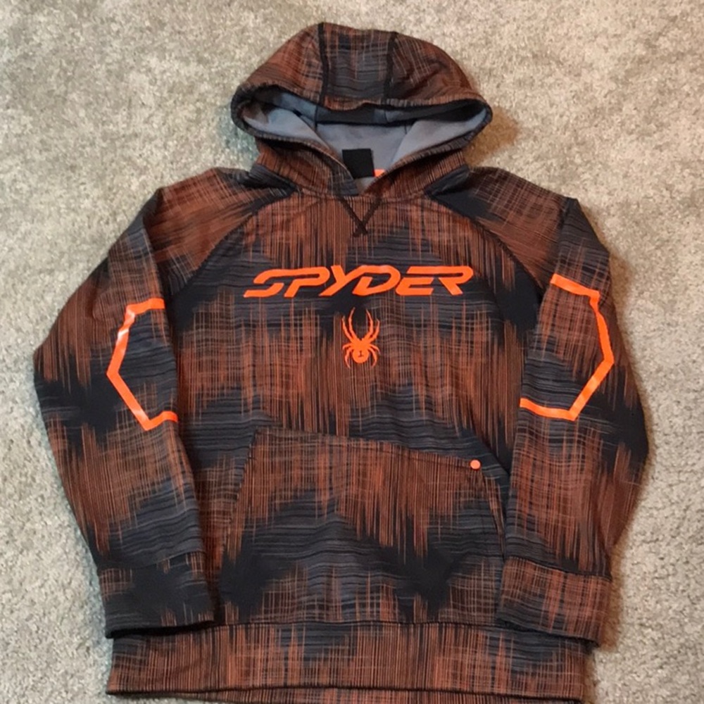 Boys Nylon Fleece lined SPYDER hoodie -Large